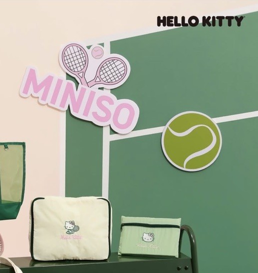 NIB Limited Edition Miniso Hello Kitty Tennis Club Foldable  display picture 1