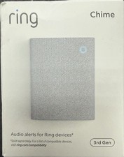 Ring Chime 3rd Gen Enhanced Audio Real-Time Alerts Home Security NEW In Box