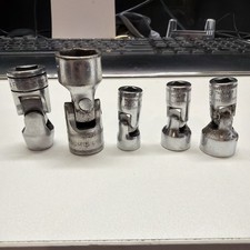 Snap On 5pc Random Lot Tmusm Metric 6 Point Swivel Universal Socket Snap On 5pc Random Lot Tmusm Metric 6 Point Swivel Universal Socket