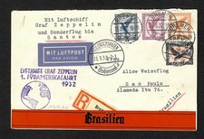 R-Brief Friedrichshafen, Luftschiff Graf Zeppelin LZ 127, 1.S&uuml;damerikafahrt 1932