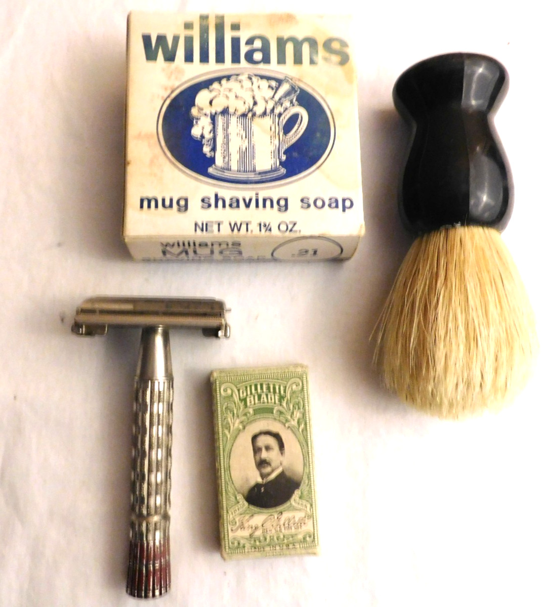 Shaving Kit  Vintage Wet Shave Grooming Set For Men, Brush