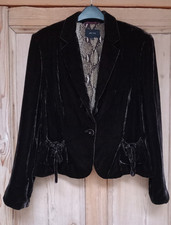 Per Una Velvet Jacket Size UK 16 Brown