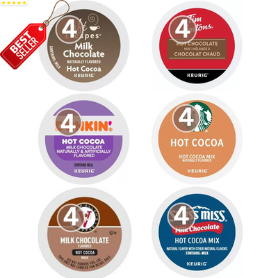 #ad #ad Milk Chocolate Hot Cocoa K Cup Pods Variety Sampler 24 Count Top Brands US $46.79
