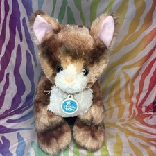 Build A Bear Promise Pets Brown Striped Cat Plush With Collar