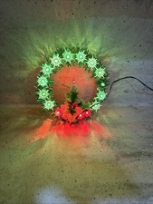 18 Light Candle Wreath Tree Topper Vintage Christmas