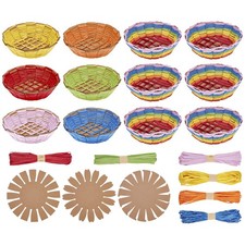 12 Set Basket Weaving Kit Introductory Sewing for Beginners Creative Woven Bo...