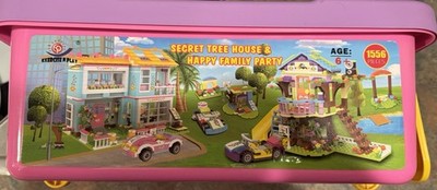 1556 Pieces Tree House Kith Happy Family Party Creative Building Toy Set for Kid