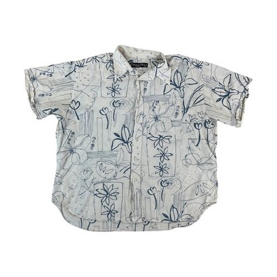 Christian Dior 90s Blumen Hemd - XL