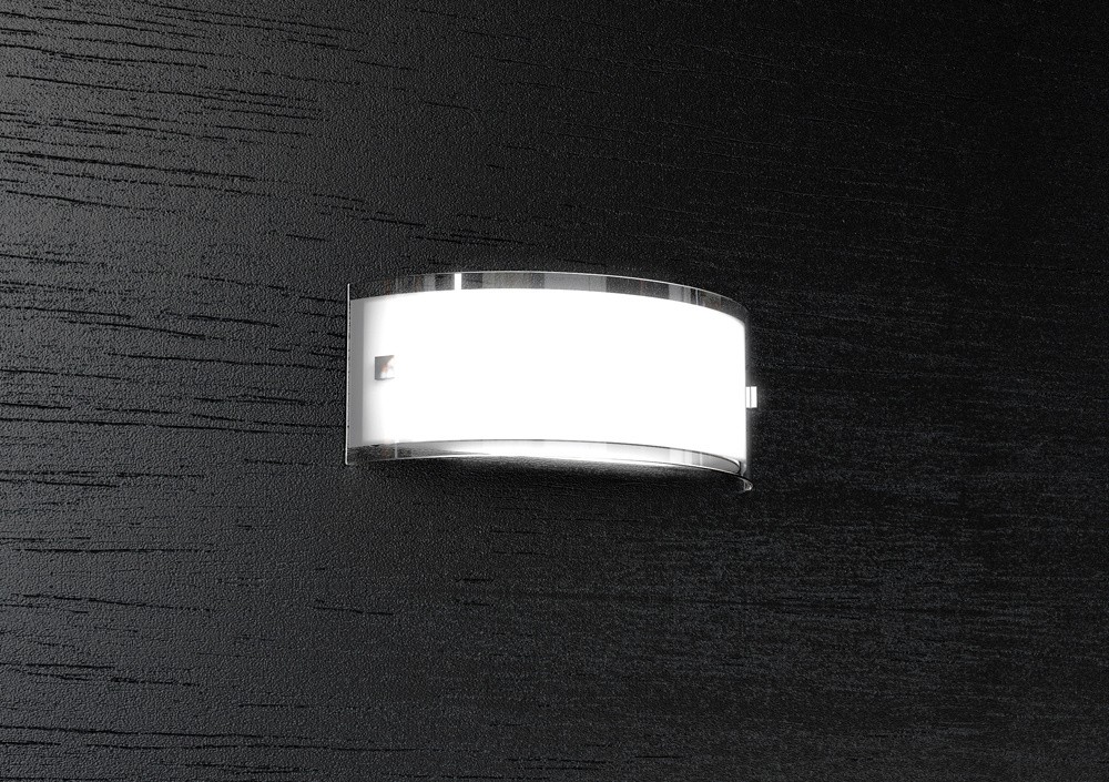 Applique Design Linear 30cm Vetro Bianco - Luce Calda e Accogliente