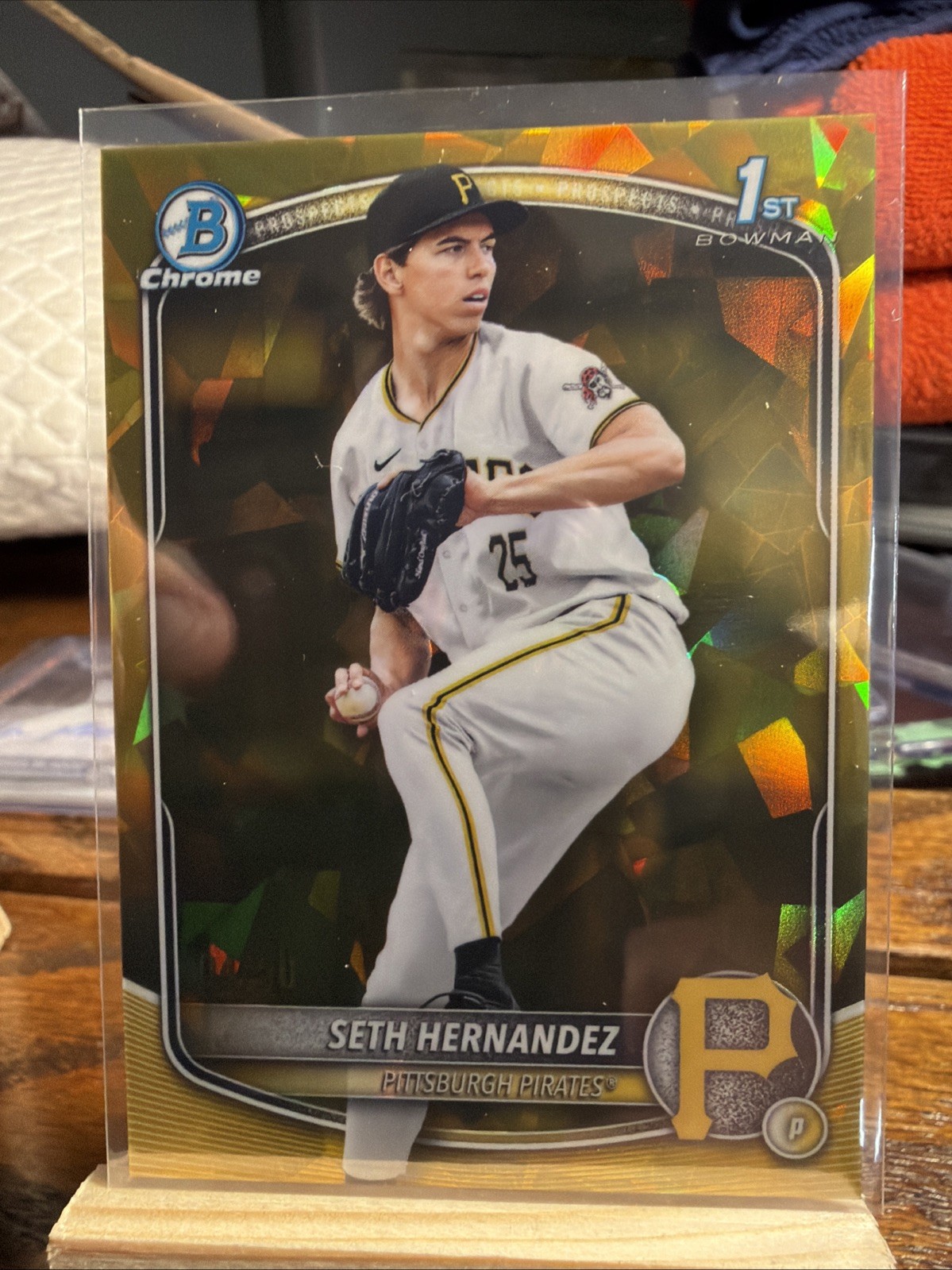 2025 Bowman Chrome Draft Sapphire Edition - Seth Hernandez #BDC-25 Gold /50 (RC)