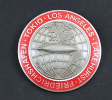 German Pre-WWII Zeppelin Air Ship Lakehurst Tokio LA Tour Commemorative Badge.