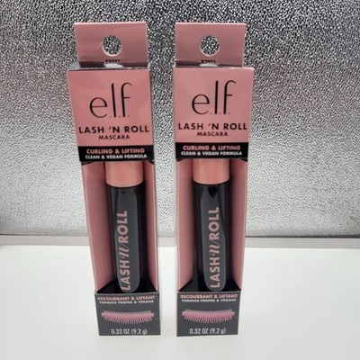 Lot x2 ELF Lash 'N Roll Mascara Curling & Lifting Vegan (Black) Full Size 0.32oz