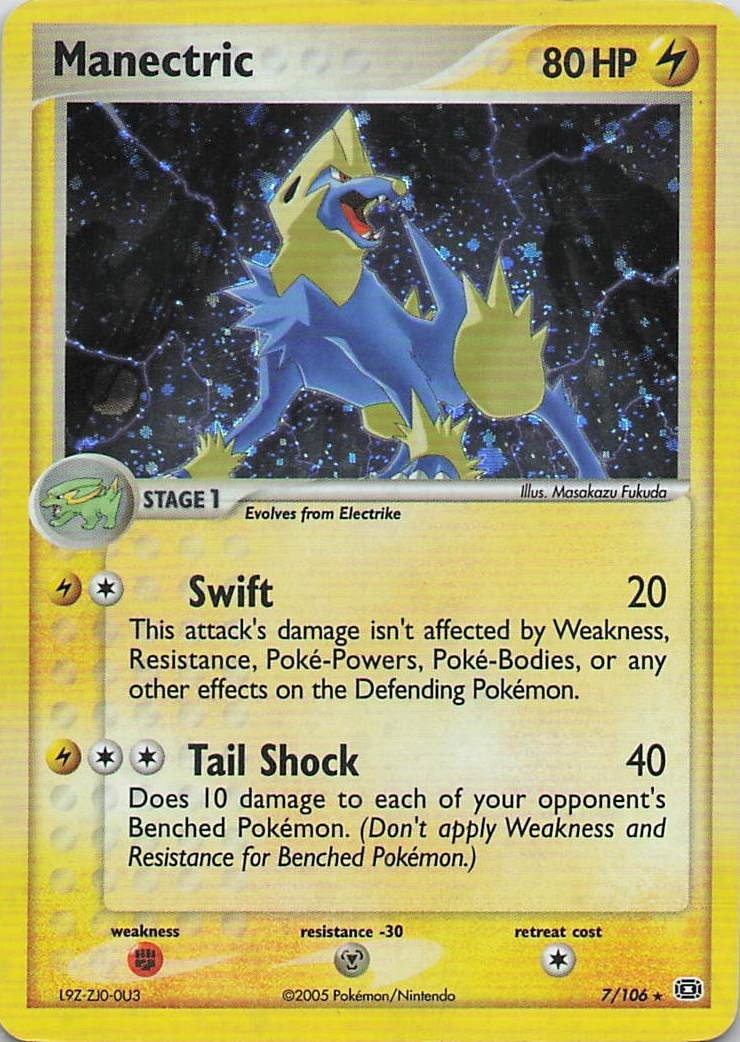 Manectric - 007/106 7/106 EM Emerald Pokemon Card Holo 