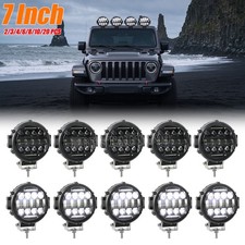 7 Inch Led Work Light Pods Spot Flood Combo Fog Lights Offroad Driving White Drl