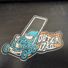 Dutch Bros Fathers Day Dad Lawnmower Sticker DUTCH DAD 2024