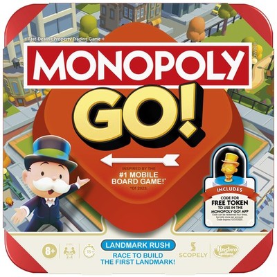 Monopoly GO! Brettspiel | Inspiriert vom beliebten mobilen Brettspiel | Alter 8+ |