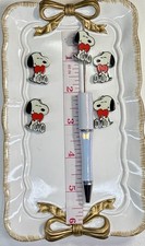 Loving Heart Snoopy Focal Beads Fits Beadable Pen Etc