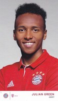 Julian Green Fc Bayern MüNchen Autogrammkarte 2016/2017 Faksimile #FP526