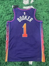 Nike Phoenix Suns Devin Booker City Edition NBA Jersey Purple Size 44 M