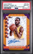 2024 FINEST BRONNY JAMES JR. FINEST ROOKIE AUTO-GOLD REF/50 PSA10 POP1