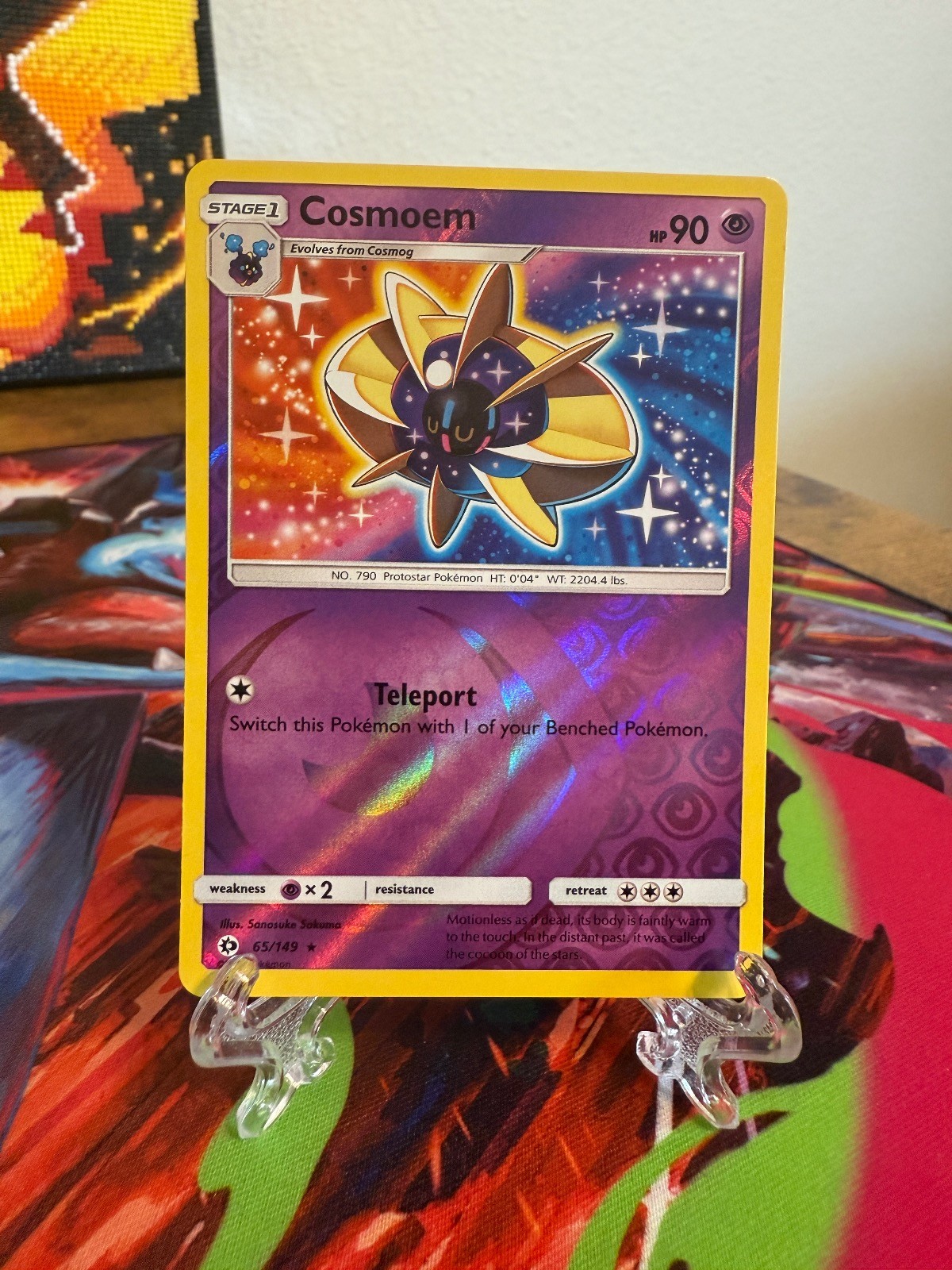 Pokemon Cosmoem 65/149 Reverse Holo Rare TCG 2017 SM Base Set Card
