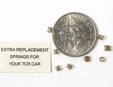 10 TYCO TCR HO Slot Car PickUp Shoes Springs Rarely Seen Factory Service Parts