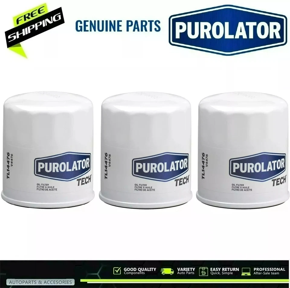 Paquete de 3 filtros de aceite PUROLATOR para Suzuki SX4 2007-2013 16510-61A32/31 Foto 2 de 4