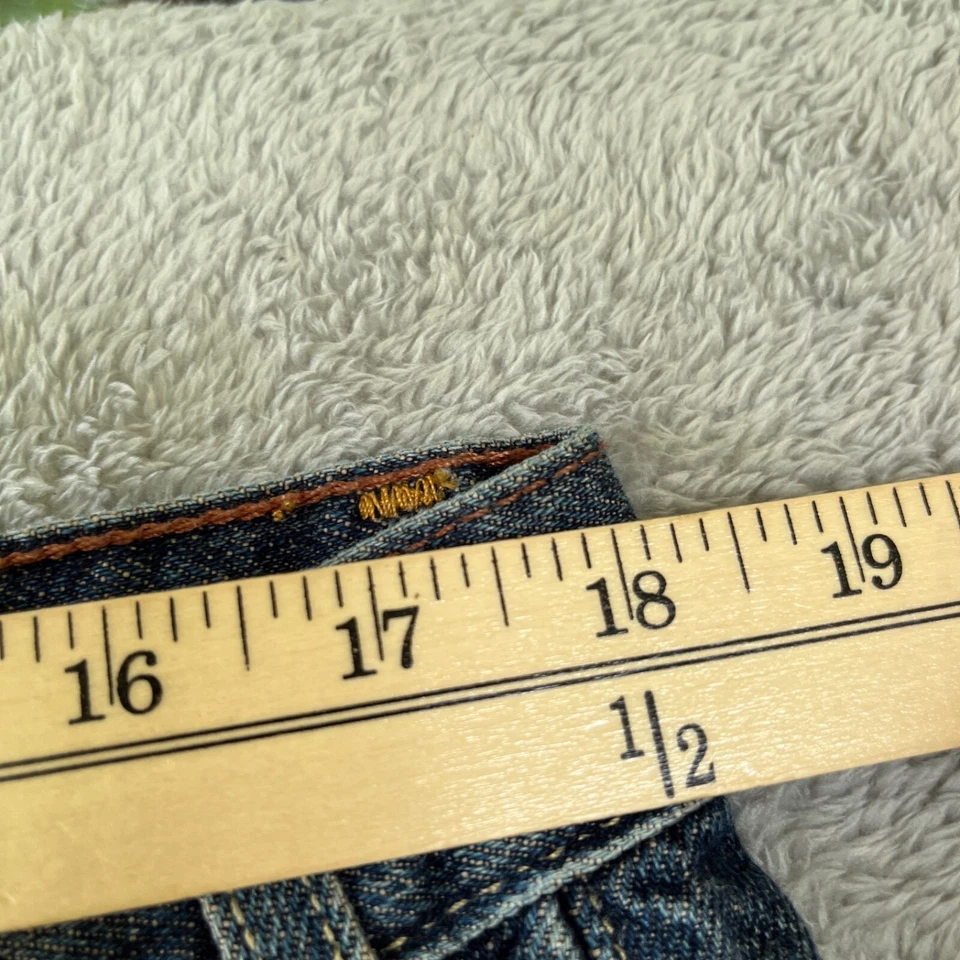 Levi Strauss Signature Jeans Mens 38X32 Blue Relaxed Straight Loose Dark Denim - Image 3 of 4