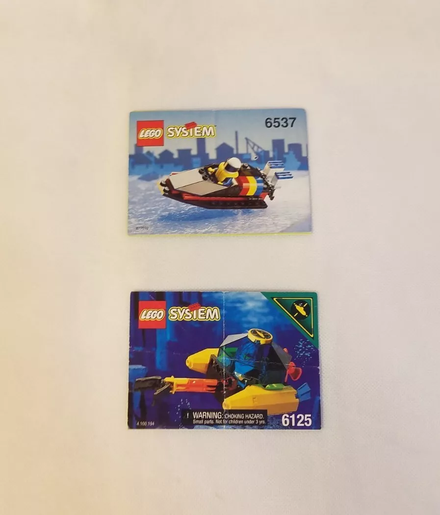 Lego System 6125 and 6537 Instruction Manuals ONLY eBay