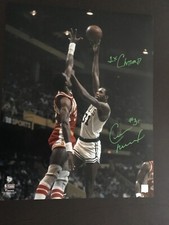 CEDRIC MAXWELL AUTOGRAPHED 16 X 20 BOSTON CELTICS "FANATICS" PHOTO W/ INSCR.