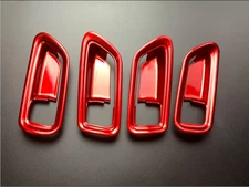 For Toyota Corolla 2019-2023 Bright red Inner Car Door Handle Bowl Cover Trim
