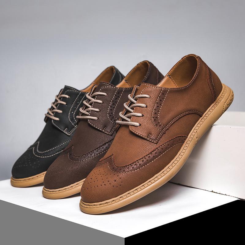 SAOLA Abito da uomo britannico punta ad ala punta ad ala stringato scarpe da sposa Oxford