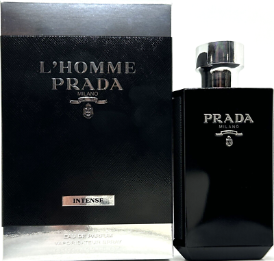 PRADA L'HOMME INTENSE EAU DE PARFUM SPRAY FOR MEN 3.3 Oz / 100 ml
