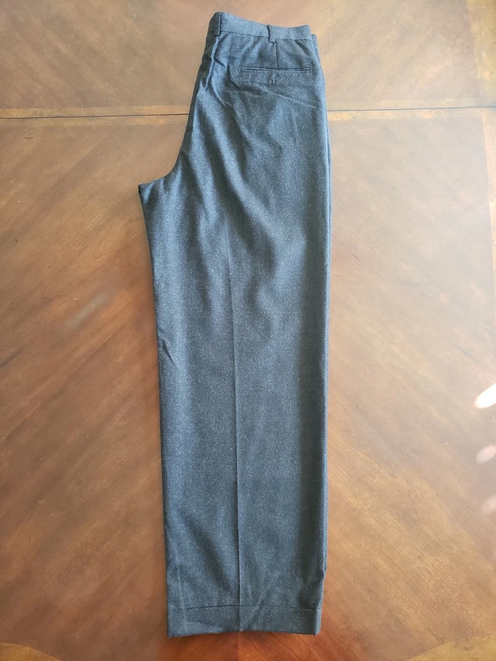 Pantalones de vestir Hermes negros clásicos más suaves de la más alta calidad nuevos sin etiquetas talla 52R (34 x 30) Foto 2 de 4