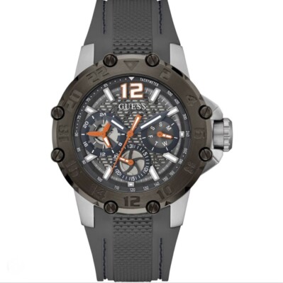 Guess Watch Mens Contender Two Tone Quartz 50m Water Resistant GW0640G1 RRP £195