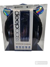 New In Box Sentry Blue Headphones In-Ear Buds with In-Line Mic, 2 Pack, HC960