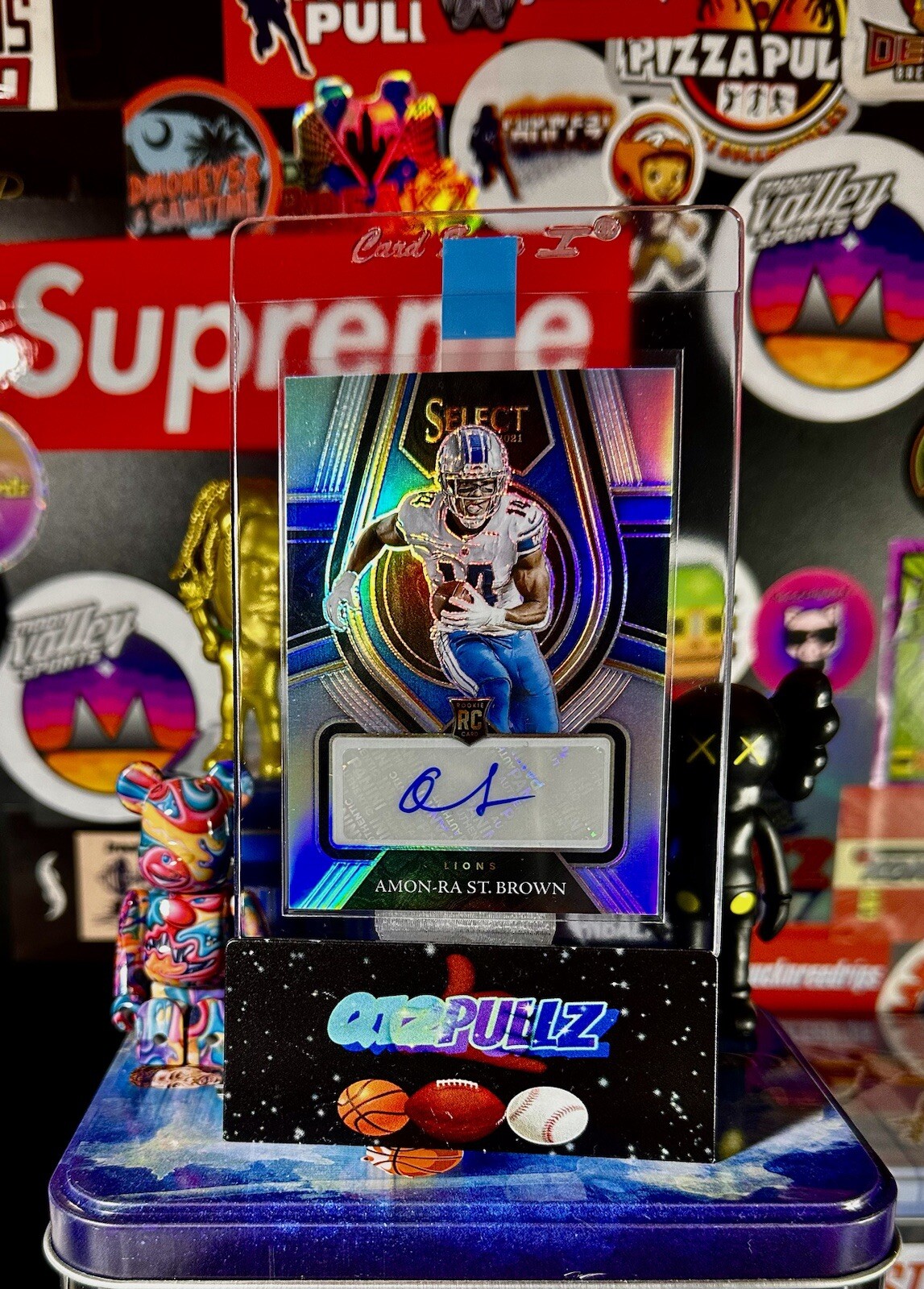 2021 Panini Select Amon-Ra St Brown #RS-AST #’d /99 Rookie Signature Silver