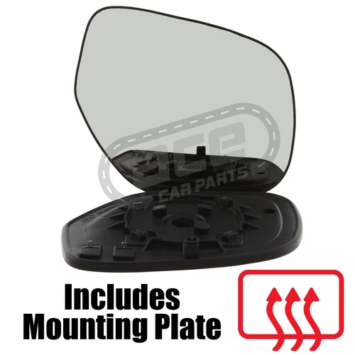 Mitsubishi ASX SUV 2010-> Heated Convex Wing Mirror Glass Drivers Side Clip On