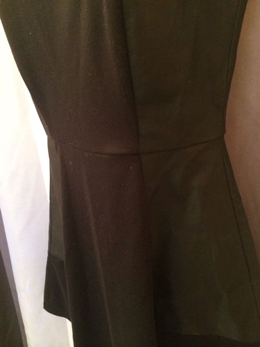 NEW The Limited Black Faux Leather Flare Mini Dress. Small. Looks GREAT! - Picture 2 of 5