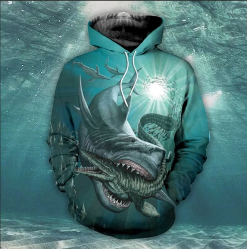 Megalodon Shark Hoodie 3D All Over Print For Men u0026amp; Women Adult Hoodie  3D Best G | eBay
