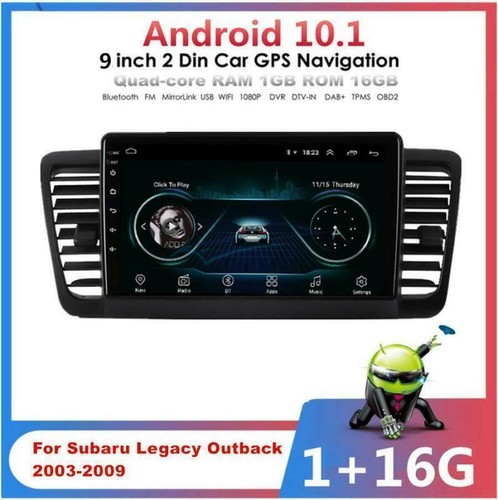 9" WiFi Fit For 2003-2009 Subaru Legacy Outback Android 10.1 Stereo Radio GPS - Picture 5 of 12