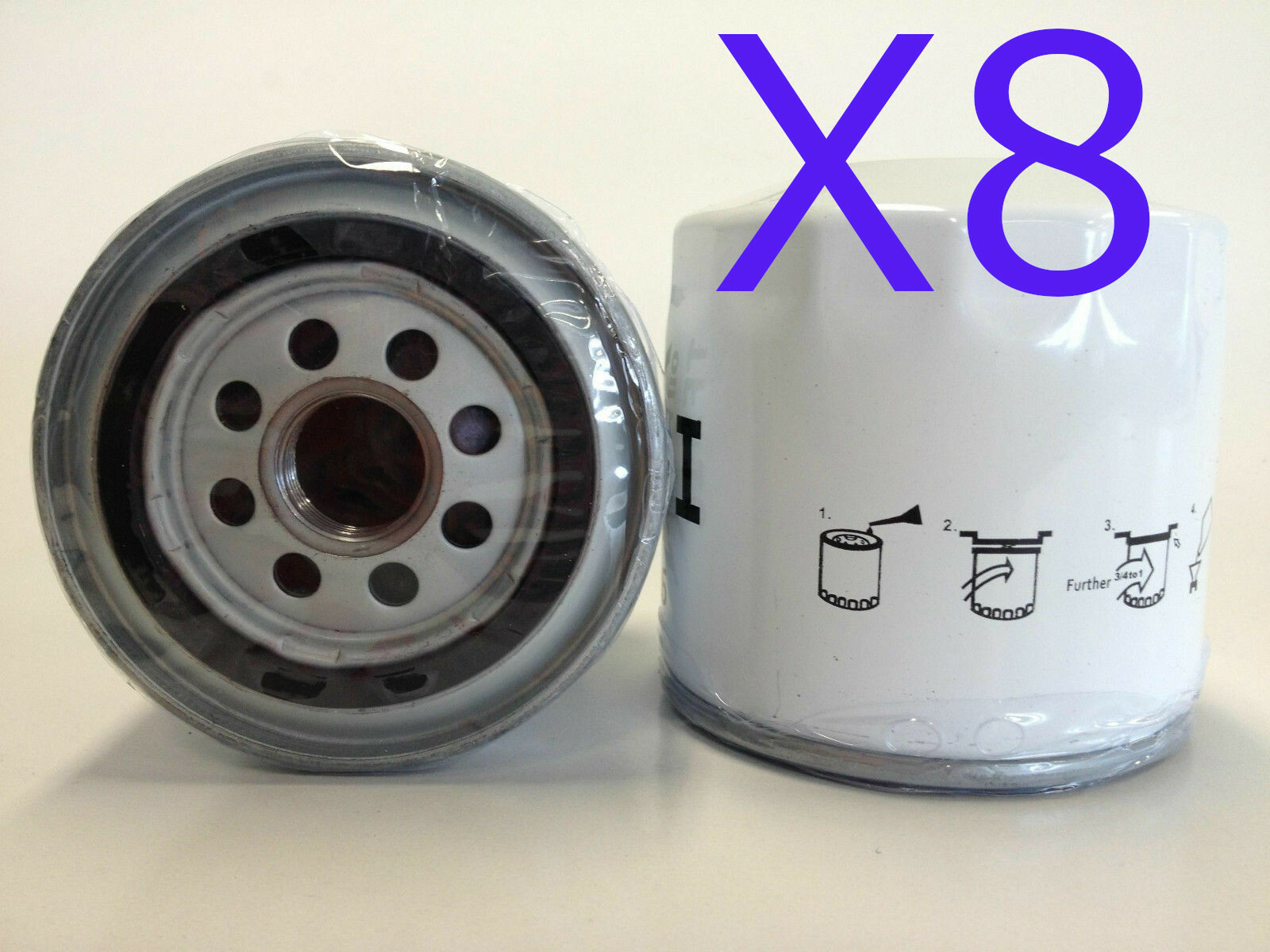 8X Oil Filter Fits Z516 FORD FALCON UTE FG BARRA 195 6CYL 4L MPFI 0811