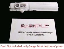 1953 - 1954 CHEVROLET SEDAN and PANEL GAUGE FACES - 1/25 scale REVELL kits—READ