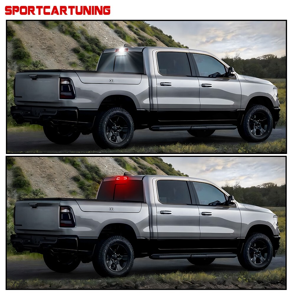 For 19-23 Dodge Ram 1500 LED 3rd Third Brake Light Cargo Center High Mount Lamp - Foto 5