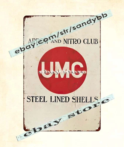 hunting Arrow Nitro Club Steel Lined Shells ammo hunting gunfirearm tin sign