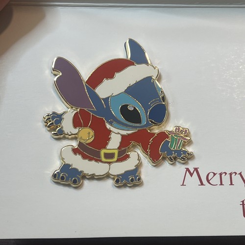 DISNEY AUCTIONS DA PIN LE 1000 STITCH DRESSED AS SANTA CHRISTMAS CARD DUCK Jumbo - Picture 10 of 21