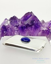 Silberdose England * Lapislazuli * Silber 925 Edelstein Dose Lapis Box