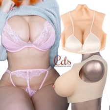 Realistic Breast Forms B-H Cup Silicone Fake Boobs For Crossdresser Drag Queen
