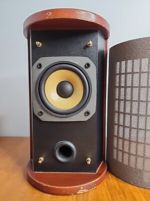 JVC Sp-fssd9 Round Cherrywood Bookshelf Speakers 20w 4 Ohm for