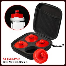4X Wagenheberaufnahme Jack Pad Adapter F&uuml;r Tesla Model 3 Y S X Gummiblock ROT -